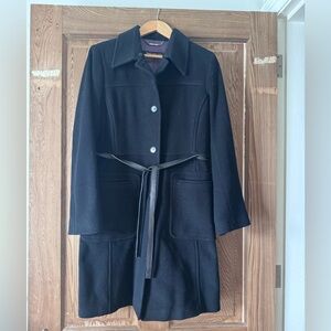 Andrew Marc Black Jacket Wool/Cashmere blend.